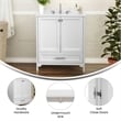 30 Inch Bathroom Vanity with Undermount Sink Cabinet and Drawer in White
