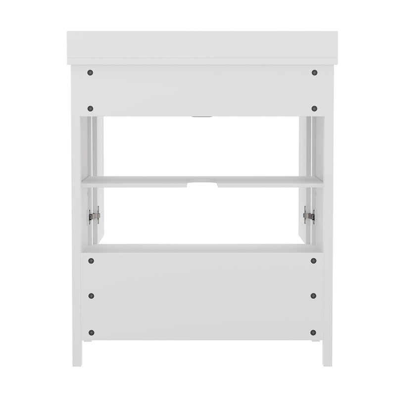 30 Inch Bathroom Vanity with Undermount Sink Cabinet and Drawer in White