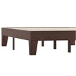 Wood Platform Bed with 14 Wooden Support Slats in Walnut - Full
