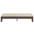 Wood Platform Bed with 14 Wooden Support Slats in Walnut - King