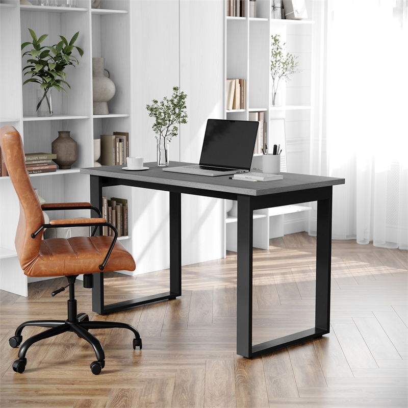 Commercial 48x24 Conference Table with Laminate Top and U-Frame Base - Gray Oak