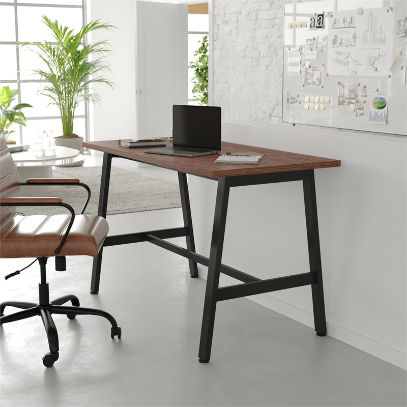 Commercial 48x24 Conference Table with Laminate Top and A-Frame Base - Walnut
