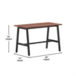 Commercial 48x24 Conference Table with Laminate Top and A-Frame Base - Walnut
