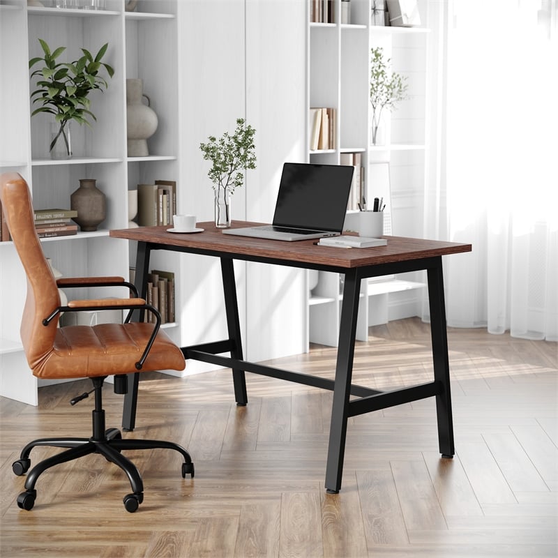 Commercial 48x24 Conference Table with Laminate Top and A-Frame Base - Walnut