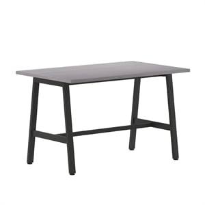 Commercial 48x30 Conference Table with Laminate Top and A-Frame Base - Gray Oak