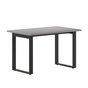 Commercial 48x30 Conference Table with Laminate Top and U-Frame Base - Gray Oak