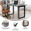 Commercial 48x30 Conference Table with Laminate Top and U-Frame Base - Gray Oak