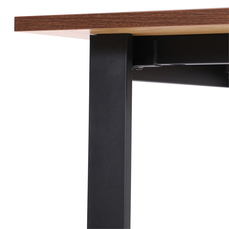 Commercial 48x30 Conference Table with Laminate Top and U-Frame Base - Walnut