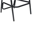 Commercial Indoor-Outdoor Rattan Restaurant Barstool Black Frame-Medium Brown