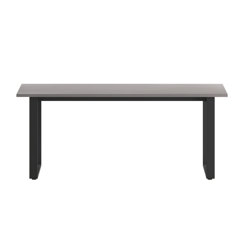 Commercial 72x36 Conference Table with Laminate Top and U-Frame Base - Gray Oak