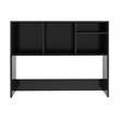 Space-Saving Desktop Bookshelf Storage Organizer with Assorted Cubbies in Black