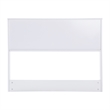 Space-Saving Desktop Bookshelf Storage Organizer with Assorted Cubbies in White