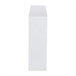 Space-Saving Desktop Bookshelf Storage Organizer with Assorted Cubbies in White