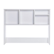 Space-Saving Desktop Bookshelf Storage Organizer with Assorted Cubbies in White