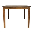 Solid Wood 47 Inch Commercial Grade Dining Table for 4 in Brown Matte Finish