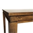 Solid Wood 47 Inch Commercial Grade Dining Table for 4 in Brown Matte Finish