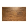 Solid Wood 60 Inch Commercial Grade Dining Table for 4 in Brown Matte Finish