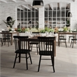 Solid Wood 47 Inch Commercial Grade Dining Table for 4 in Wenge Matte Finish