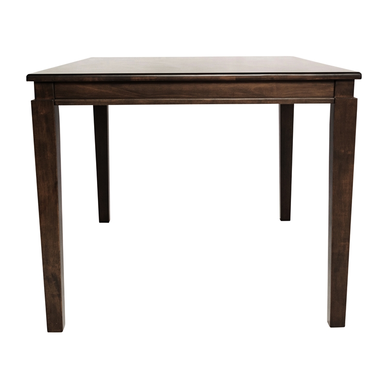Solid Wood 47 Inch Commercial Grade Dining Table for 4 in Wenge Matte Finish