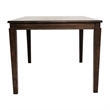 Solid Wood 47 Inch Commercial Grade Dining Table for 4 in Wenge Matte Finish