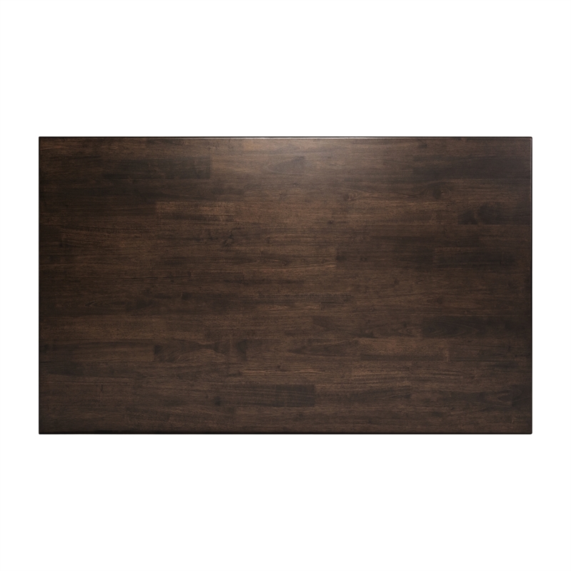 Solid Wood 60 Inch Commercial Grade Dining Table for 4 in Wenge Matte Finish