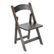 Commercial Grade Solid Wood Portable Folding Dining Chair Early American Finish