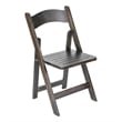Commercial Grade Solid Wood Portable Folding Dining Chair Early American Finish