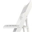 Commercial Grade Solid Wood Portable Folding Dining Chair White Finish