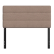 Universal Fit Tufted Upholstered Headboard in Taupe Fabric - Full