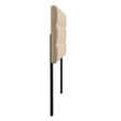 Universal Fit Tufted Upholstered Headboard in Cream Fabric - Full