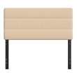 Universal Fit Tufted Upholstered Headboard in Cream Fabric - Full