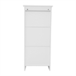 Modern Bathroom Storage Cabinet with Magnetic Close Door and 3 shelves - White