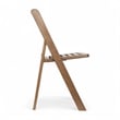 Indoor/Outdoor Lightweight Wood Look Resin Folding Event Chair in Chestnut