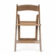 Indoor/Outdoor Lightweight Wood Look Resin Folding Event Chair in Chestnut