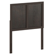 Contemporary Full Size Three Panel Wooden Headboard Only in Dark Brown