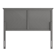 Contemporary Full Size Herring Bone Wooden Headboard Only in Gray Wash