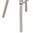 2 All-Weather Commercial Paris Chairs with Arms with Metal Frame-Black/White