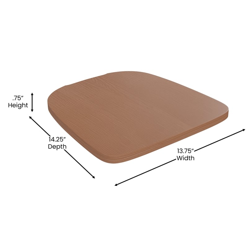 All-Weather Metal Stack Chair with Arms and Poly Resin Seat - Green/Teak
