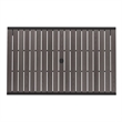Steel All-Weather Patio Dining Table with Gray Wash Faux Teak Slat Top-Seats 4