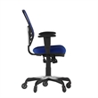 Mid-Back Ergonomic Multifunction Mesh Chair with Polyurethane Wheels-Blue