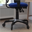 Mid-Back Ergonomic Multifunction Mesh Chair with Polyurethane Wheels-Blue