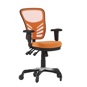Flash Furniture Nicholas Mid-Back Ergonomic Multifunction Mesh Chair with Polyurethane Wheels