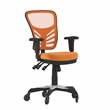 Flash Furniture Nicholas Mid-Back Ergonomic Multifunction Mesh Chair with Polyurethane Wheels