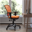 Flash Furniture Nicholas Mid-Back Ergonomic Multifunction Mesh Chair with Polyurethane Wheels