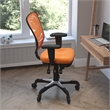 Flash Furniture Nicholas Mid-Back Ergonomic Multifunction Mesh Chair with Polyurethane Wheels