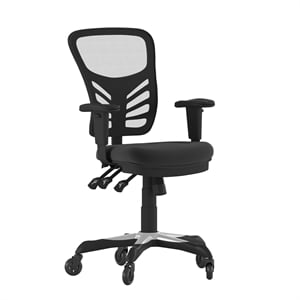 Flash Furniture Nicholas Mid-Back Ergonomic Multifunction Mesh Chair with Polyurethane Wheels