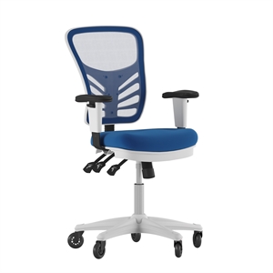 Flash Furniture Nicholas Mid-Back Ergonomic Multifunction Mesh Chair with Polyurethane Wheels