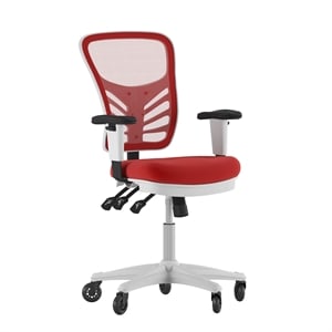 Flash Furniture Nicholas Mid-Back Ergonomic Multifunction Mesh Chair with Polyurethane Wheels