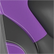 Office Gaming Chair with Skater Wheels & Flip Up Arms - Purple LeatherSoft