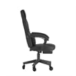 Office Gaming Chair with Skater Wheels & Reclining Arms - Black LeatherSoft